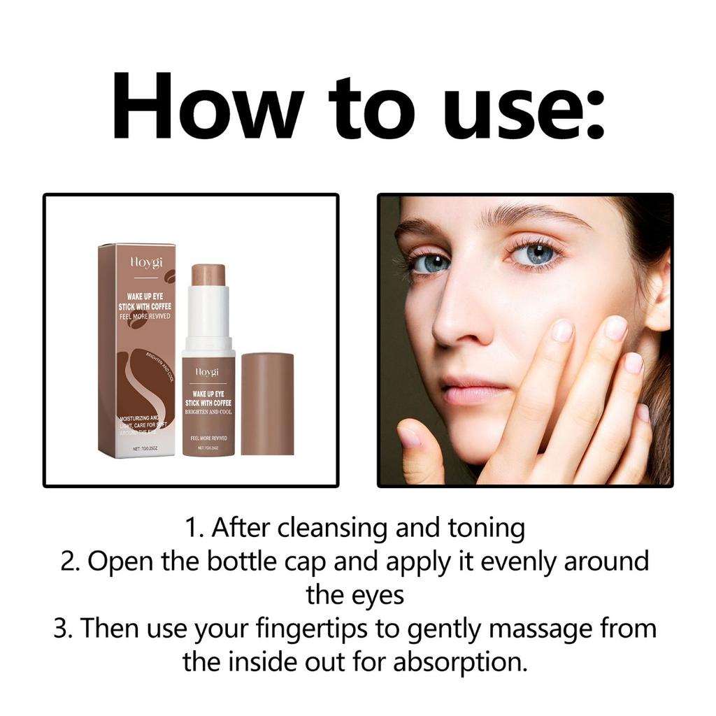 HOYGI Aufhellende Augencreme gegen feine Linien, repariert Augenringe, strafft die Haut um die Augen, hydratisierend, elastisch, Anti-Falten-Augencreme