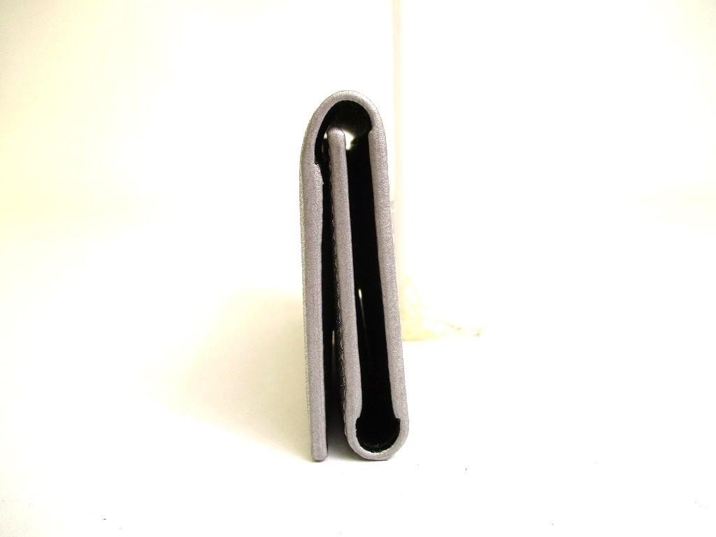 Authentic BALENCIAGA Gray Glitter Leather Silver H/W 6 Pics Key Chain #a936  Refurbished