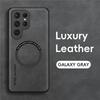 For Magsefa Wireless Charger Phone Case For Samsung S26 Ultra S24 Plus S23 S22 S21 S20 S25 Edge S25 Ultra Leather Magnetic Cover