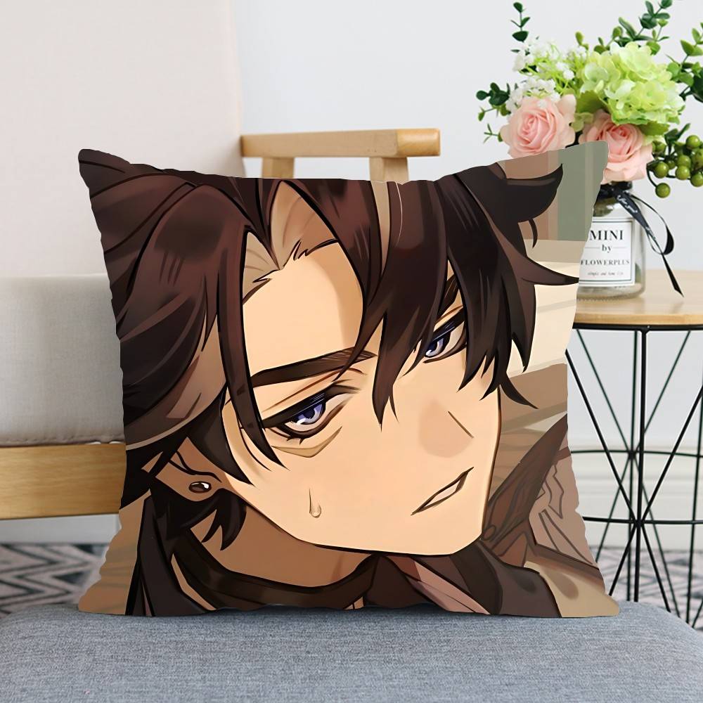 Kawaii Wriothesley Throw Pillow Covers Pattern Cushion Cover Suitable For Sofa Bedroom Car Pillow Cover