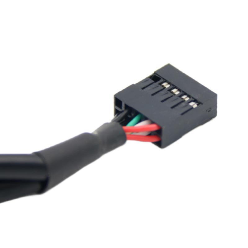 Motherboard 9PIN to 20PIN Flex Cable USB2.0 to USB3.0 Data Transfer Copper Convert Wire for PC Computer Case Extend Cord Adapter
