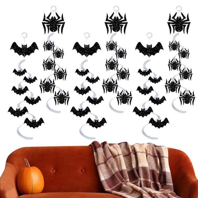 

Halloween Wind Chimes Spider Bat Hanger Party Decoration Creative чёрный