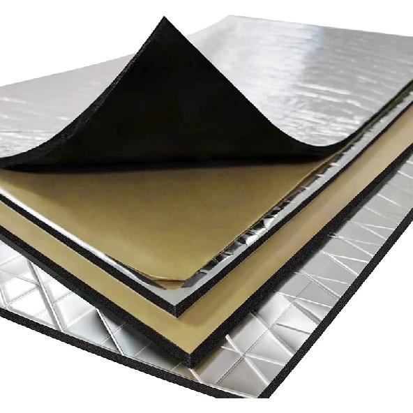 Car Sound Deadening Material Mat - 197 Mil 8.7 Sqft Auto Audio Deadener Foam, Sound Dampening And Heat Ulation For Truck, Vehicle