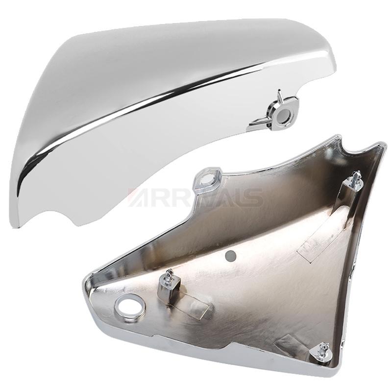 Motorcycle Chrome Left Right Battery Side Cover Fairing For Kawasaki Vulcan VN900 Classic Custom 2006-2020