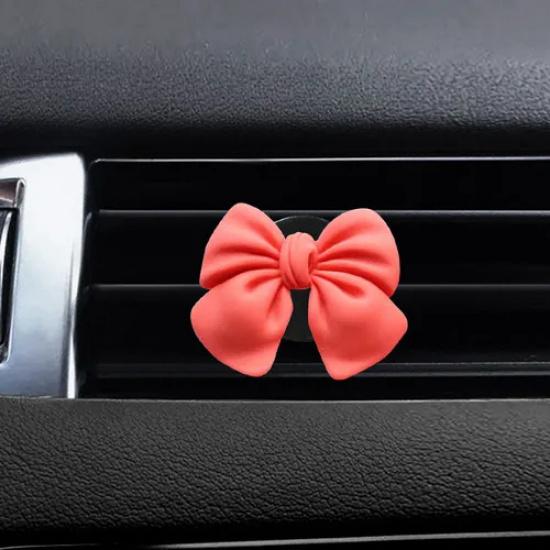 

Bow-knot Car Air Vent Freshener Perfume Clip Woman Car Art Air Conditioning Clip Car Interior Decoration Accessories оранжевый