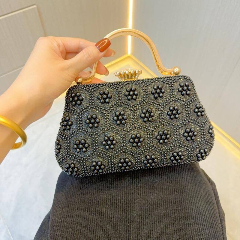 Retro Perlenbeutel Kleine Handtasche Hand-Held Handtasche Damen Cheongsam Tasche Hochzeit Vielseitige Umhängetasche