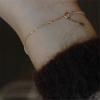 925 Sterling Silver Trendy Plated 14K Gold Bracelets Exquisite Beads Link Chain Adjustable Bracelet For Women Jewelry