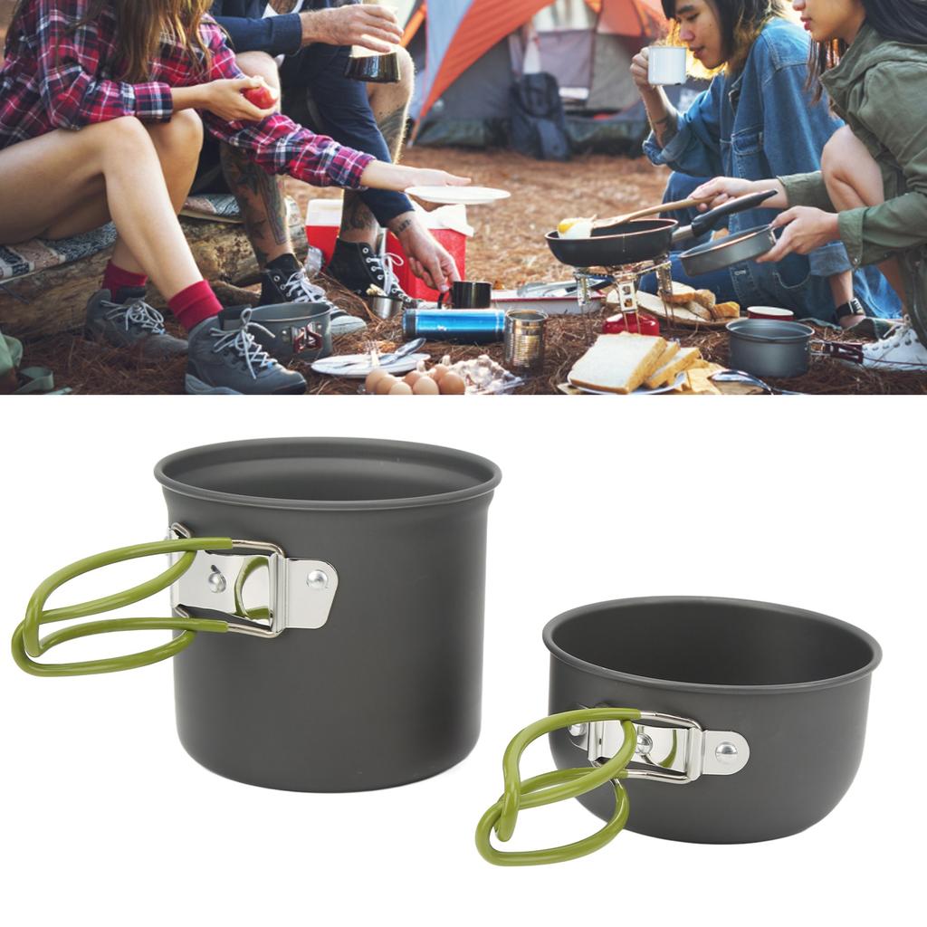 Camping Cookware Kit Portable Camp Kitchen Cooking Utensil Set Outdoor Cooking Grilling Utensil Organizer Travel Set