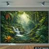 2D Wild Rainforest Water Creek Nature Landscape Photo Backdrop Banner