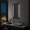 Day and Night - Day and Night Bathroom Wall Mirror with LED and Shelf 60x100 Cm