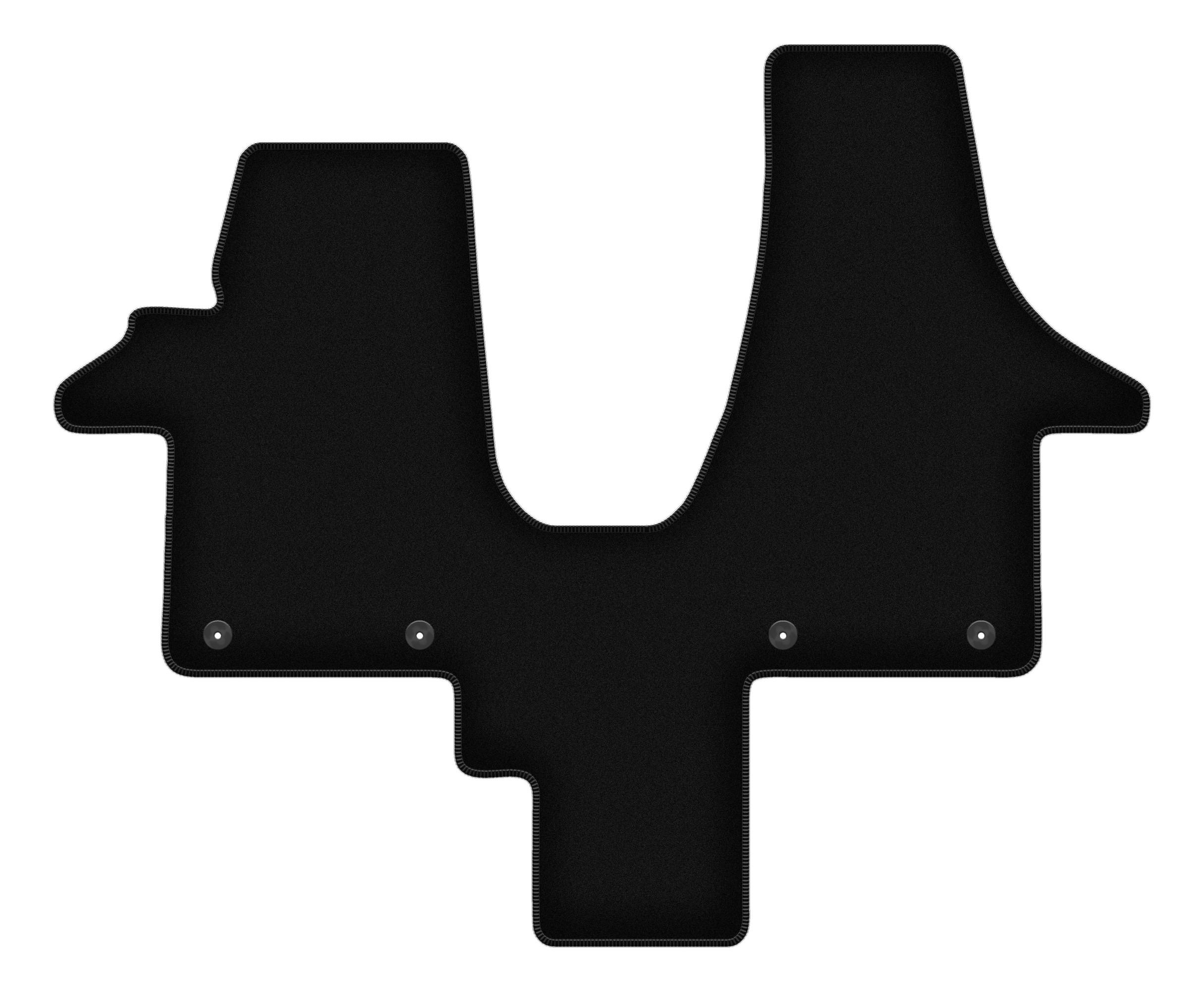 Tappetini anteriori in velluto BASIC per: VW Transporter T5 Caravelle 2 posti (2003-2015)