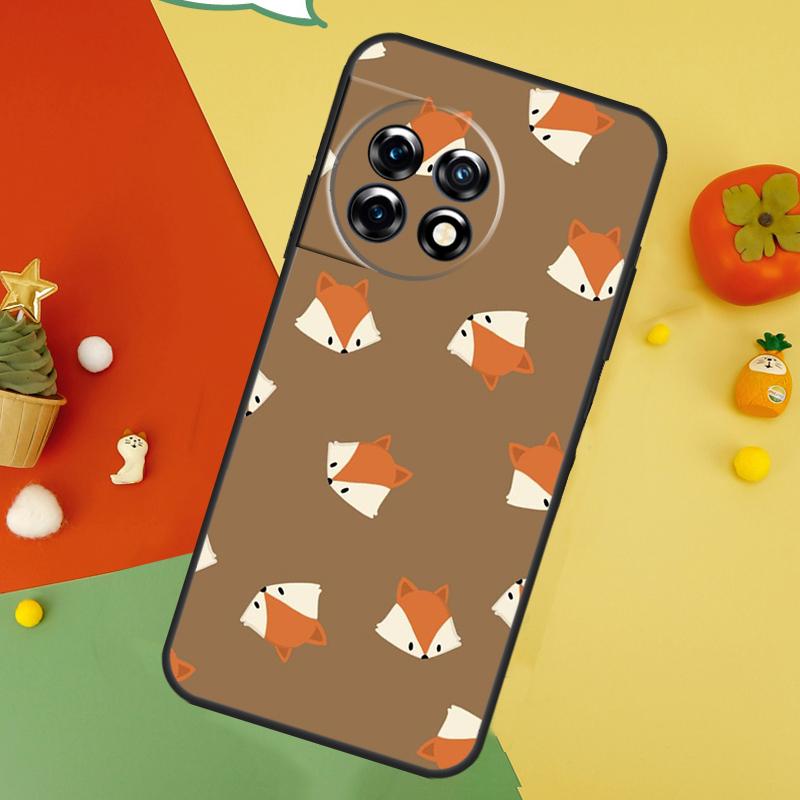 Cartoon Foxes Animal Case For OnePlus Nord 5 CE 2 3 4 Lite N20 N30 OnePlus 15 13 12 11 10 10T 12R 13T 13R Cover
