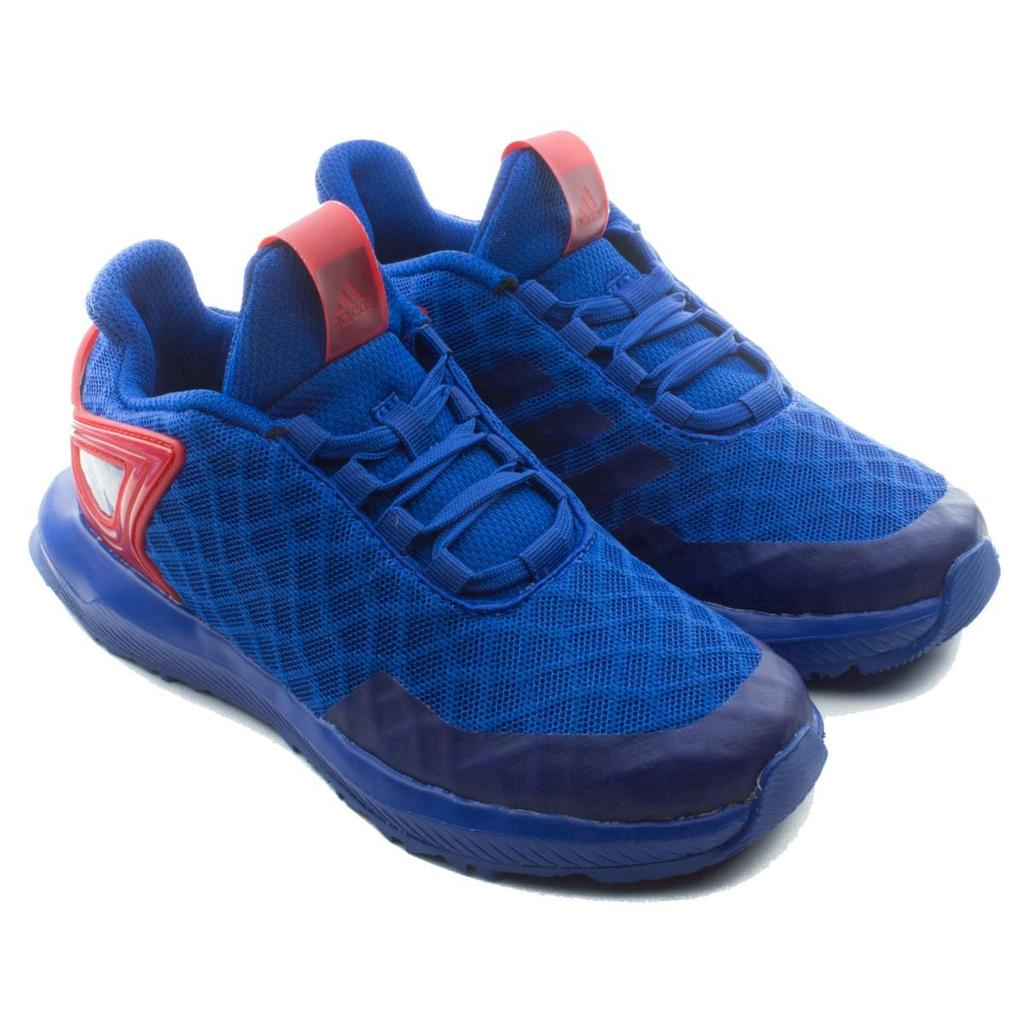 adidas Rapidarun Slip Resistant Abrasion Resistant Low Top Kids' Running Shoes Blue Children Aged 3 7 Years Old CQ0117
