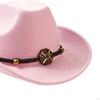Casual Cowboy Hat Props Big Brims Sun Hats Costume Fancy Dress Cosplay for Play Women Men Travel