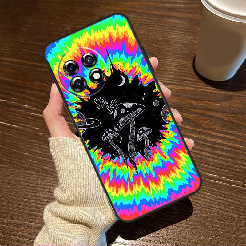 Weird Trippy Mushroom Case For OnePlus 15R 13R 12R 10R 8T 10T 13T 15 13 12 11 9 10 Pro Nord CE 5 4 3 2 Lite N20 N30