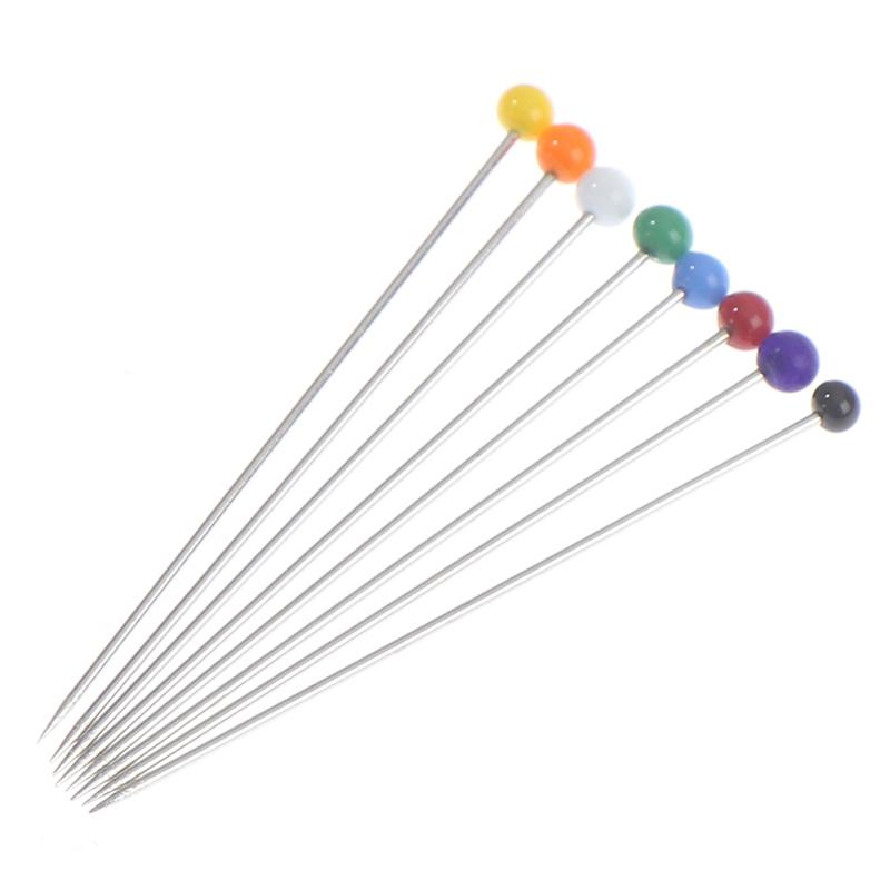 Sewing Pins 38Mm Glass Ball Head Push Quilting Pins For Jewelry Diy Sewing Tool