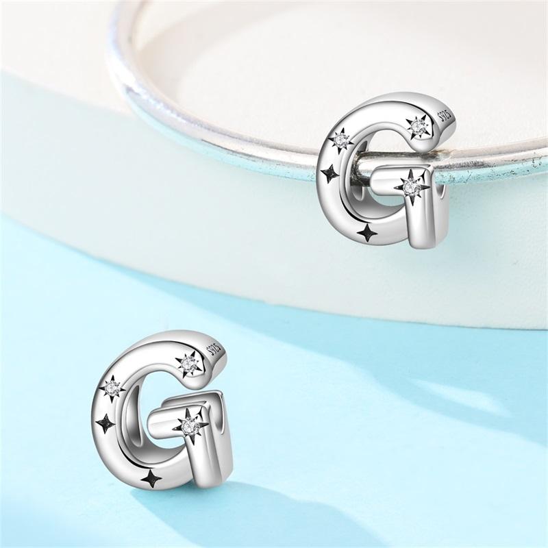 Copper 26 Letter A-Z Alphabet Charm Fine Beads Fit Original Charms Copper Bracelet Diy Fine Jewelry For Women Gifts Making