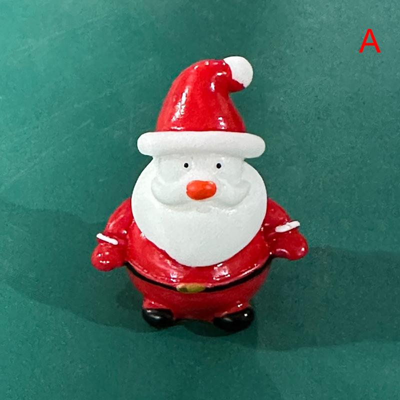 Santa Claus Snowman Diy Miniature Figurine Xmas Garden Decor Micro Landscape
