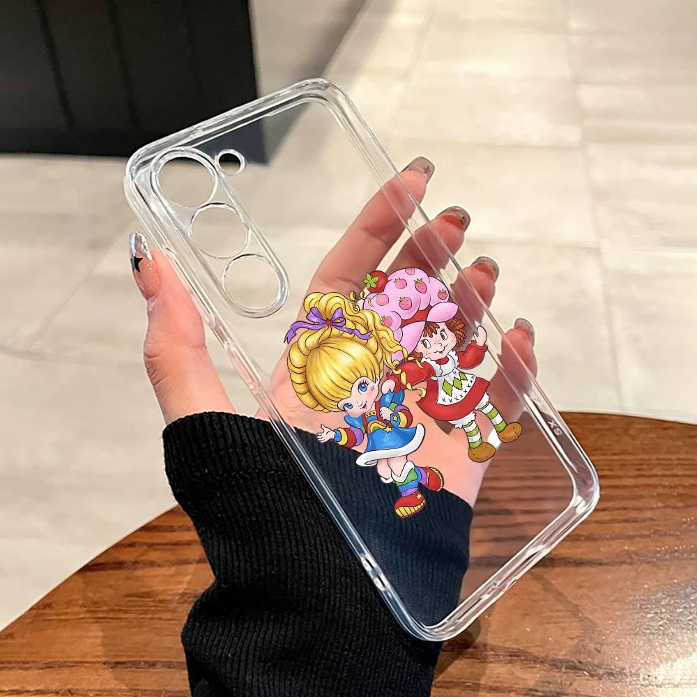 s-Strawberry Shortcake Phone Case For SamsungA10,12,20,21S,30,31,40,50,51,52,70,71 Transparent Cover