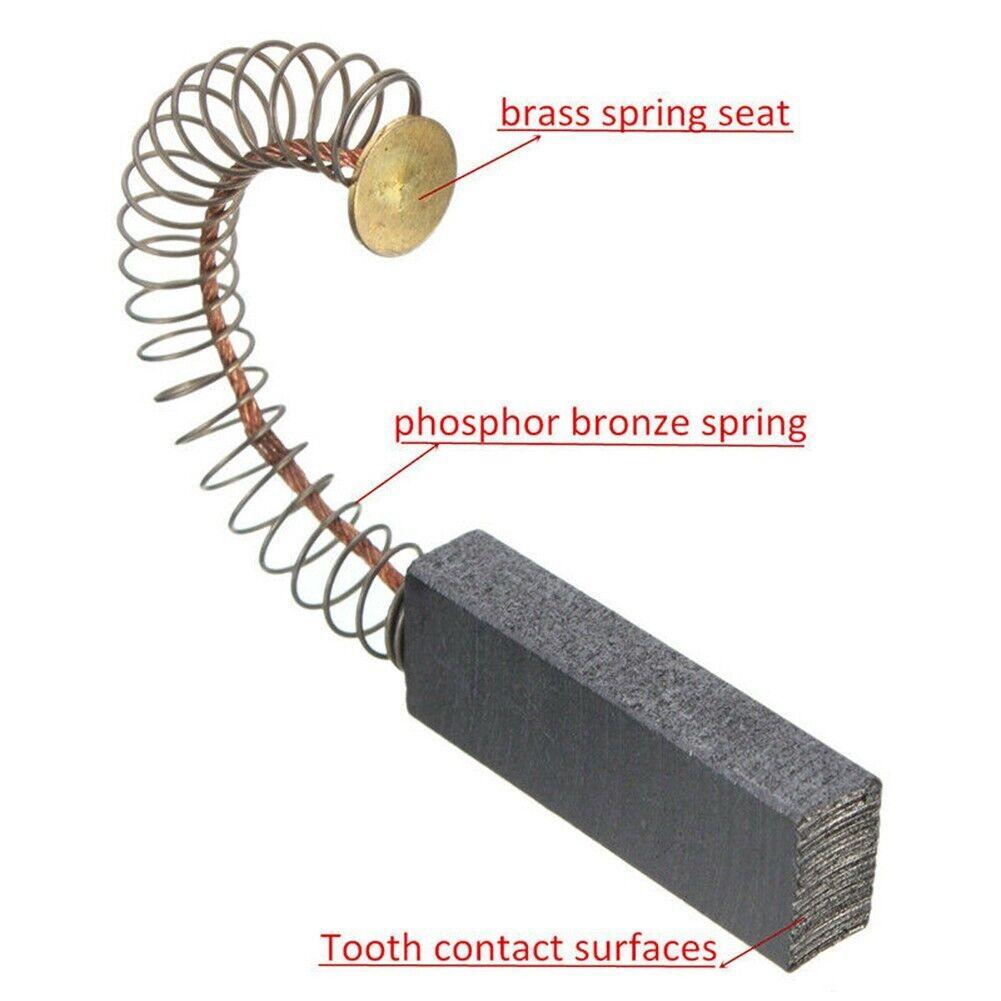 Perii de carbon motor de schimb 2 buc/set Negru/auriu