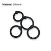 4ks/sada Odolná sexuální hračka Měkké flirtování Přenosný pánský zámek Jemný kroužek pro vnitřní použití