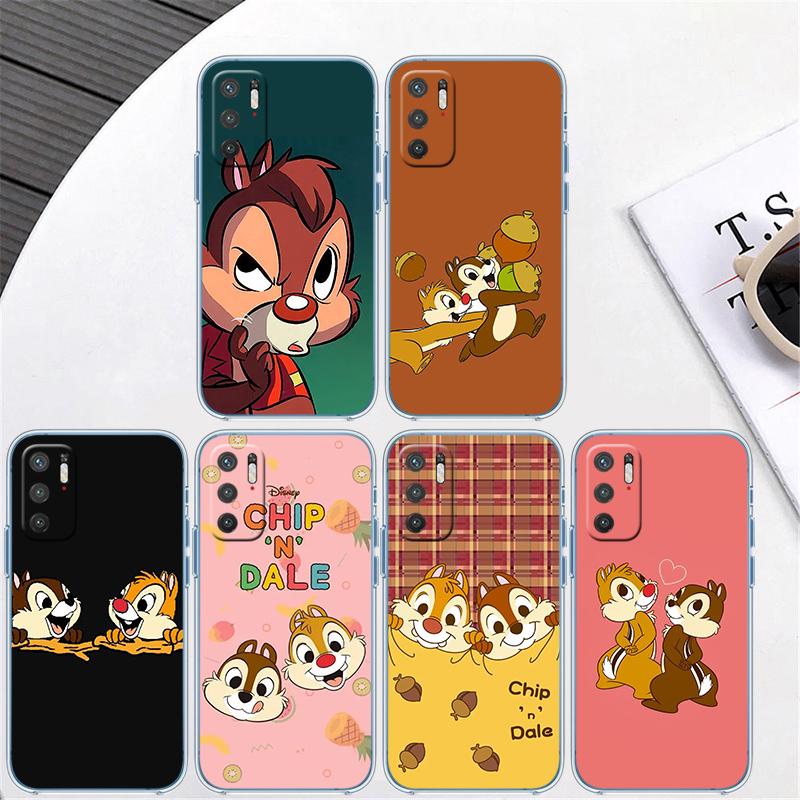 Chip N' Dale Transparent Phone Case for Motorola Moto Edge 20 30 40 50 S30 Fusion Ultra Pro Neo Lite + G200 G23