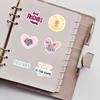 50pcs Best Friend Theme Stickers Pack, Colorful Lettering and Positive Words Decals for Scrapbook, Notebook and DIY Crafts