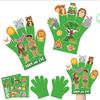 Children Hand Puppets Set Montessori Parish Toy DIY Animal Finger Puppets Storytelling Kindergarten Baby Interaction Social Tool