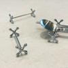 Silver Stainless Steel Dumbbell Cutlery Spoon Rest