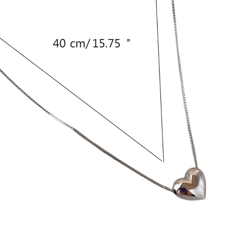 Delicate Heart Pendant Necklace Jewelry Fashion Forward Heart Choker Pendant Necklace Clavicular Chain for Gatherings