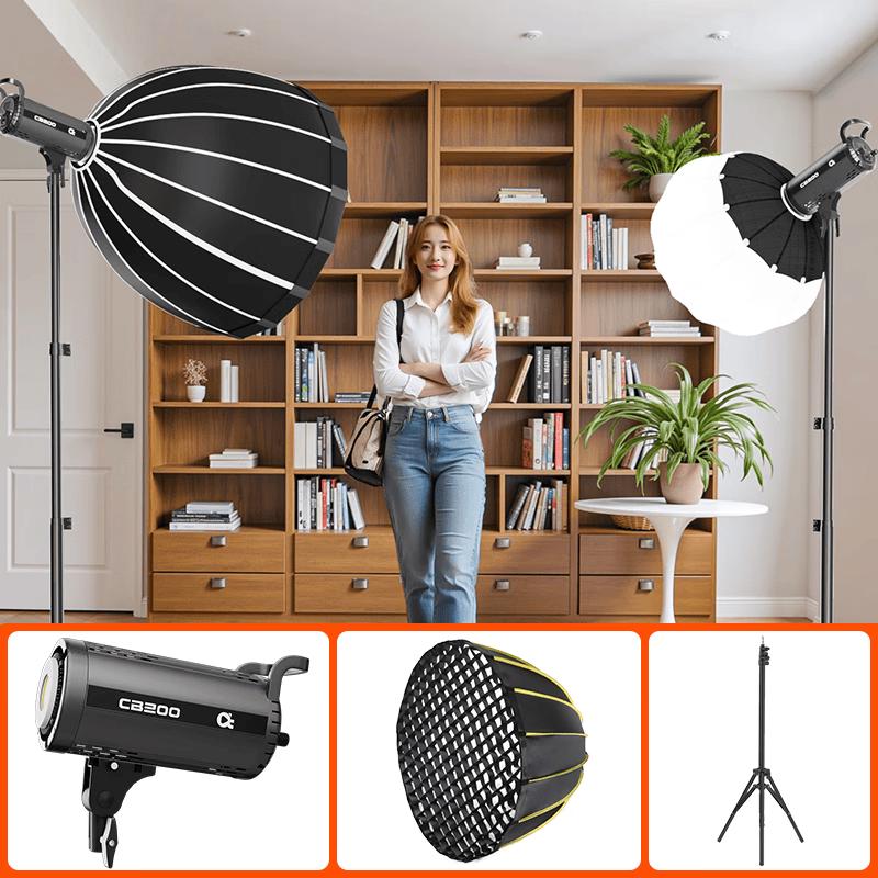Oton CB200 200W Bi-color LED Studio Light Kit
