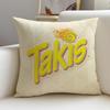 Housse de coussin Motifs Chips Takis Chilii 1P, Ensemble de taies d'oreiller en lin naturel, Décoration tout-en-un pour canapé, chambre à coucher et chaise