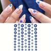 1 Sheet Design Nail Art Stickers, Self Adhesive Nail Art Decals For Nail Art Decoration, Nail Art Supplies For Women
