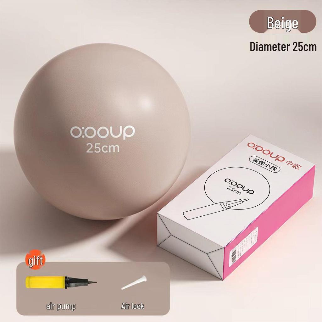 25cm Pilates Ball for Pelvic Floor & Postpartum Yoga, Includes Pump, Enhances Buttocks
