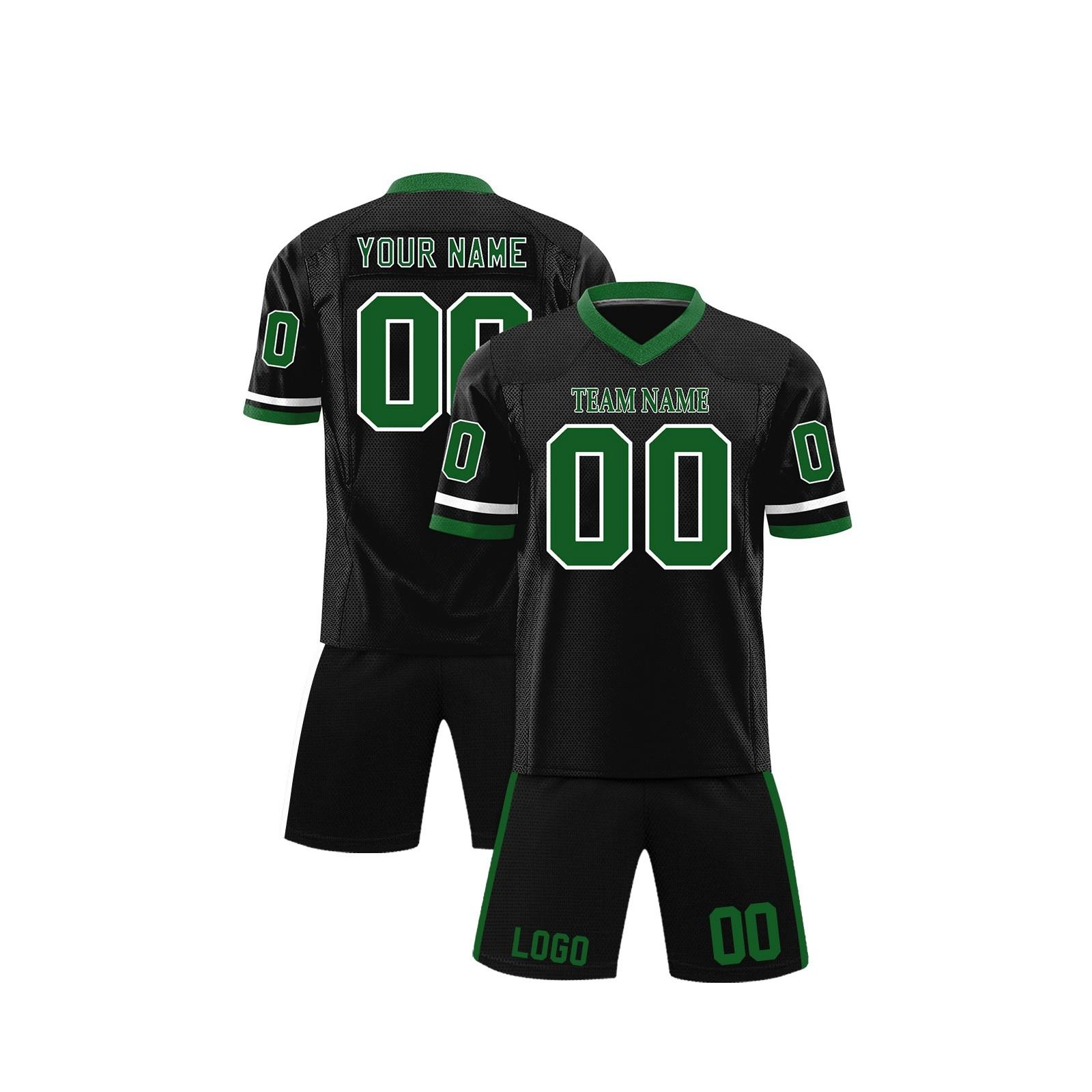 

Индивидуальные футбольные майки с персонализированным напечатанным названием и номером команды, спортивная форма для мужчин, женщин, молодежи S чёрный