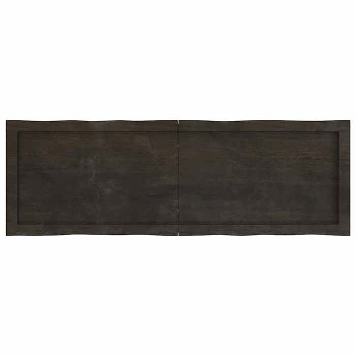 VidaXL Dessus de table bois chêne massif traité bordure assortie 364023