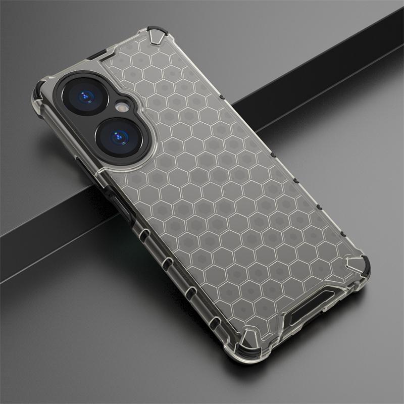 Shockproof Transparent Case For Huawei Nova 11i Bumper Honeycomb Armor Case For Huawei Nova 11i Case Cover For Huawei Nova 11i