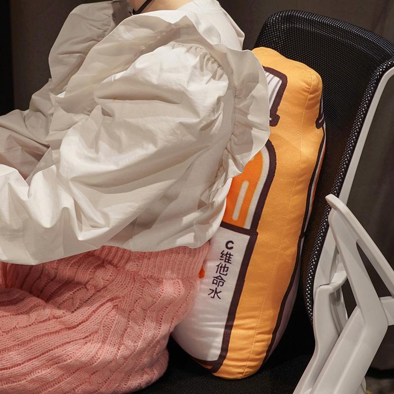 55x25cm Cute Bottle Plush Toy Pillow Stuffed Pause Office Pillow Bed Sleep Pillow Home Decor Gift Doll for Kids Girl