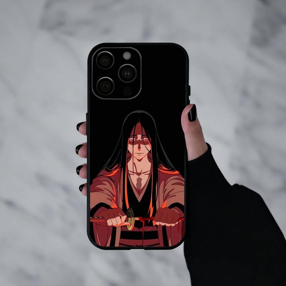 R-Retsu Unohana B-Bleachs Phone Case For iPhone 17pro,16,15,14,13,12,11 Plus,Pro Max,XS,Soft Silicone Black Cover