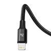 3in1 Cable USB-C - USB-C / iPhone Lightning / microUSB 20W PD 1.5m - black