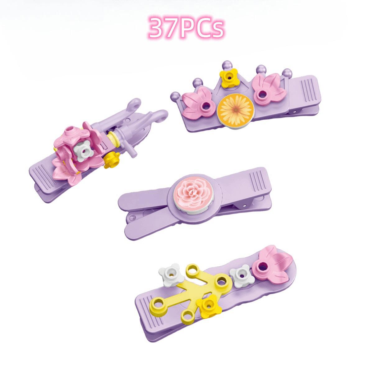 Diy Self-Improvement Building Block Jewelry Can Be Worn Girl Toy Building Block Self-Improvement Necklace Little Princess Crown
