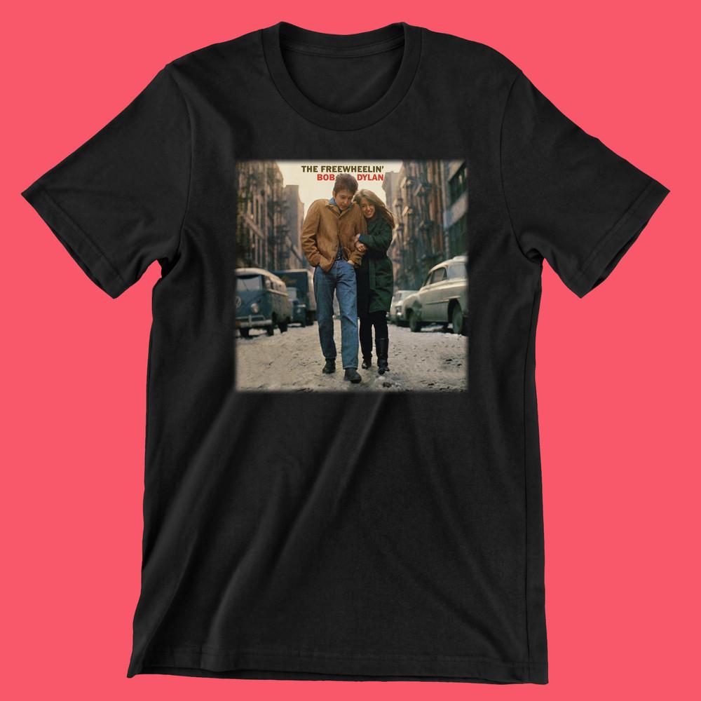 The Freewheelin Bob Dylan Shirt Black Men All size T-shirt ND221 Unisex T-Shirt M