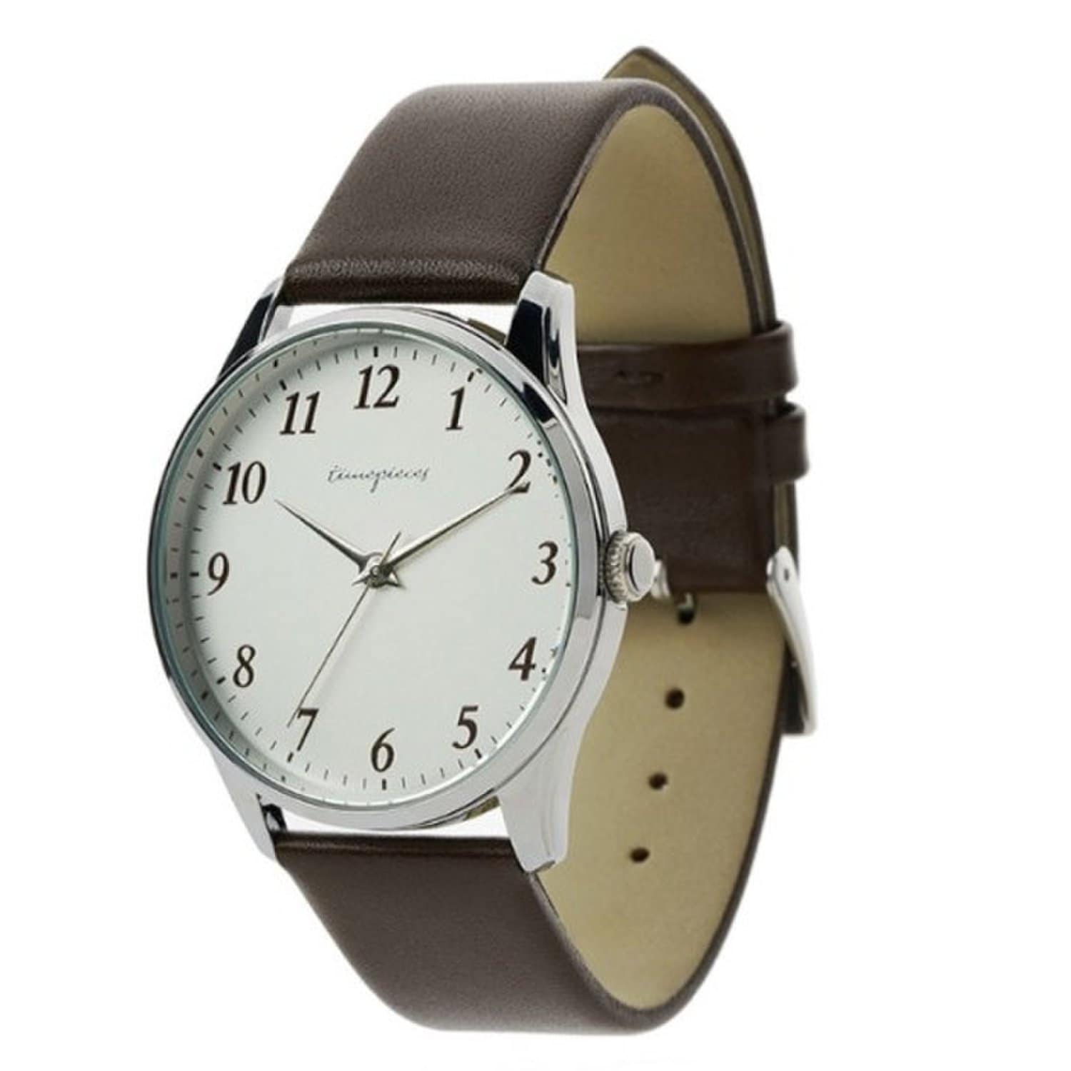 [LLOYD] Мужские кожаные часы с арабским индексом, коричневые, LL1G25901ASR