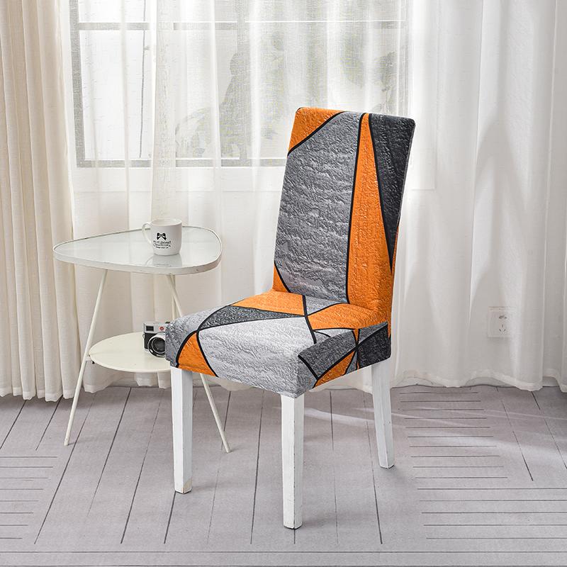 Spandex Chair Covers Elastic Chair Slipcover Printed Polyester Seat Chair Covers For El Dining Room Office Banquet Home Decor