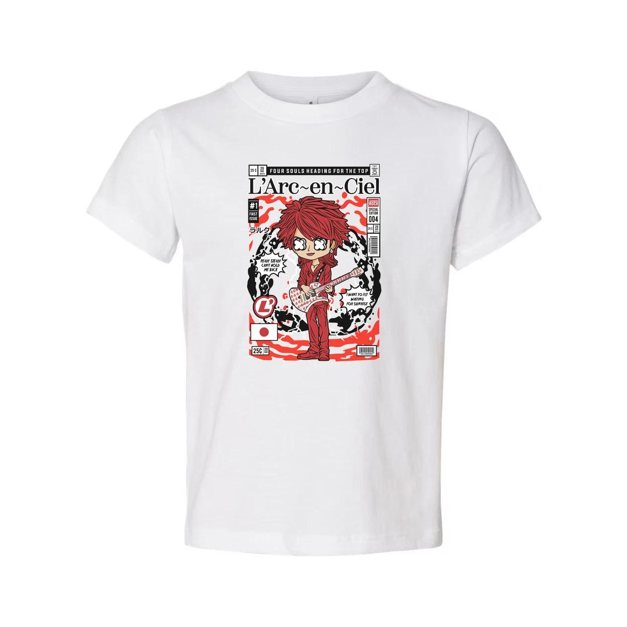 

Hyde L Arc En Ciel Unisex Graphic Tee Featuring Manga Style Cover Art And Red Gu M