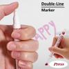 8pcs Shimmer Markers Outline Pens- Self Outline Metallic Markers,Double Line Pen for Art Drawing Greeting Cards Gifts
