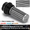 VR -Universal Car Racing In-Line Fuel Oil Filter With AN6/AN8 Fittings Adapter and 100 Micron Steel Element  VR5565