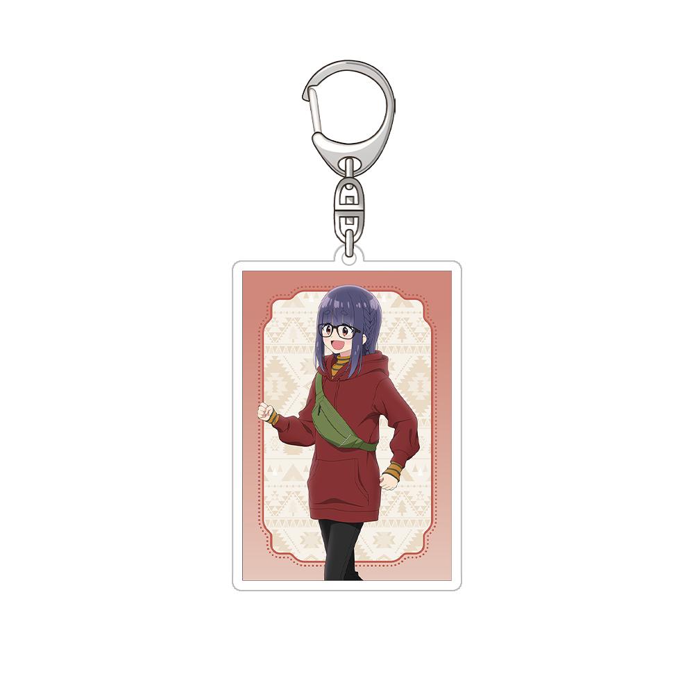 

Laid-Back Camp Nadeshiko Kagamihara Rin Shima Chiaki Ōgaki Aoi Inuyama Ena Saitō Official HD Acrylic Keychain Bag pendant Gifts 6 cm