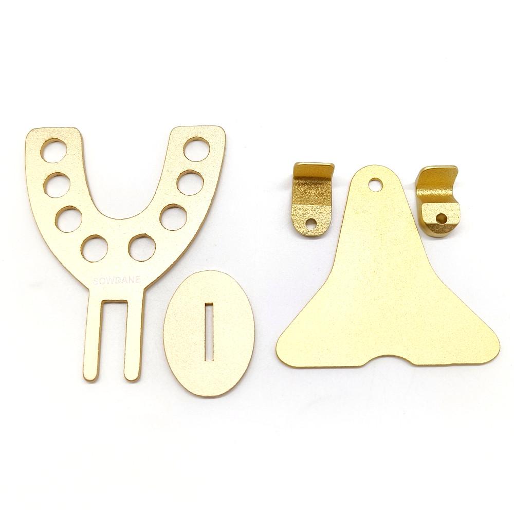 1 set Dental Tray Dental Anterior Jig set Lucia Jig Set Aluminium Alloy Dental Lab Impression Trays to Achieve centric relation