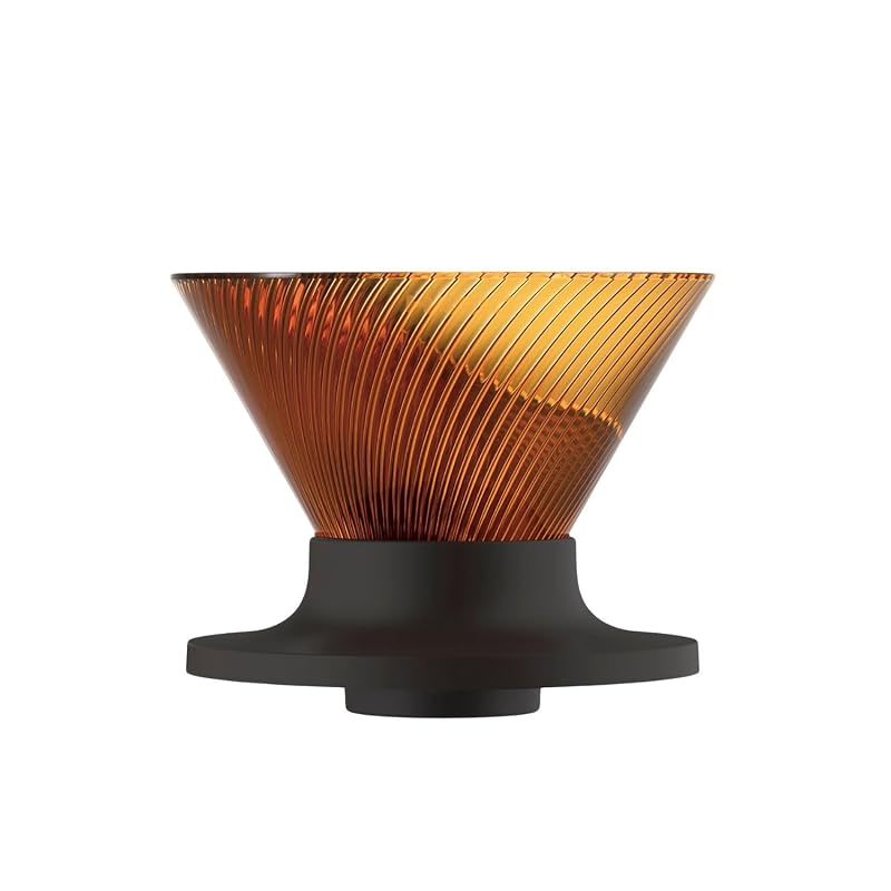HARIO V60 Dripper NEO (1-2 cups) Tritan Resin Spiral Rib Amber Made in Japan VDN-01-AB
